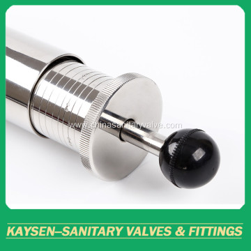 Sanitary regulating ball type safety control valve